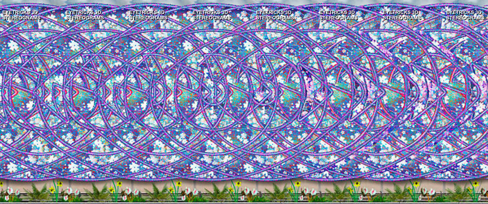 Kinds of Stereograms - eyeTricks 3D Stereograms, image size:1600x670